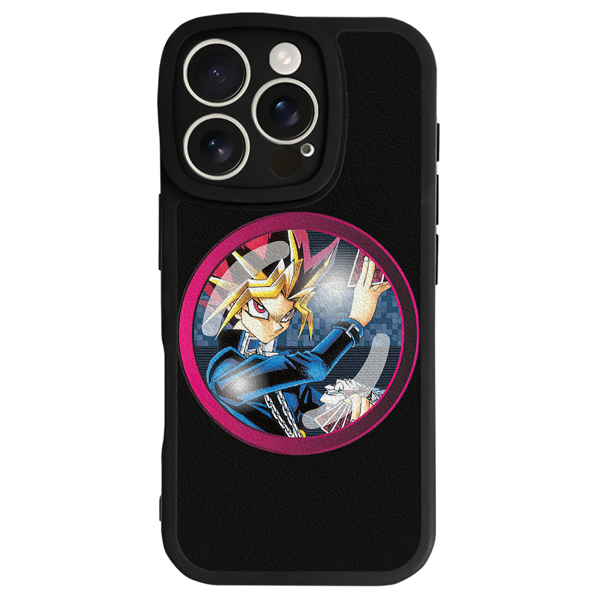 遊☆戯☆王 Yu-Gi-Oh! 【iPhone 16シリーズ対応】シリコンスマホケース（レザー調） 材質：シリコン
